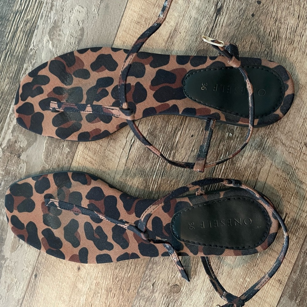 Leopard Sandals